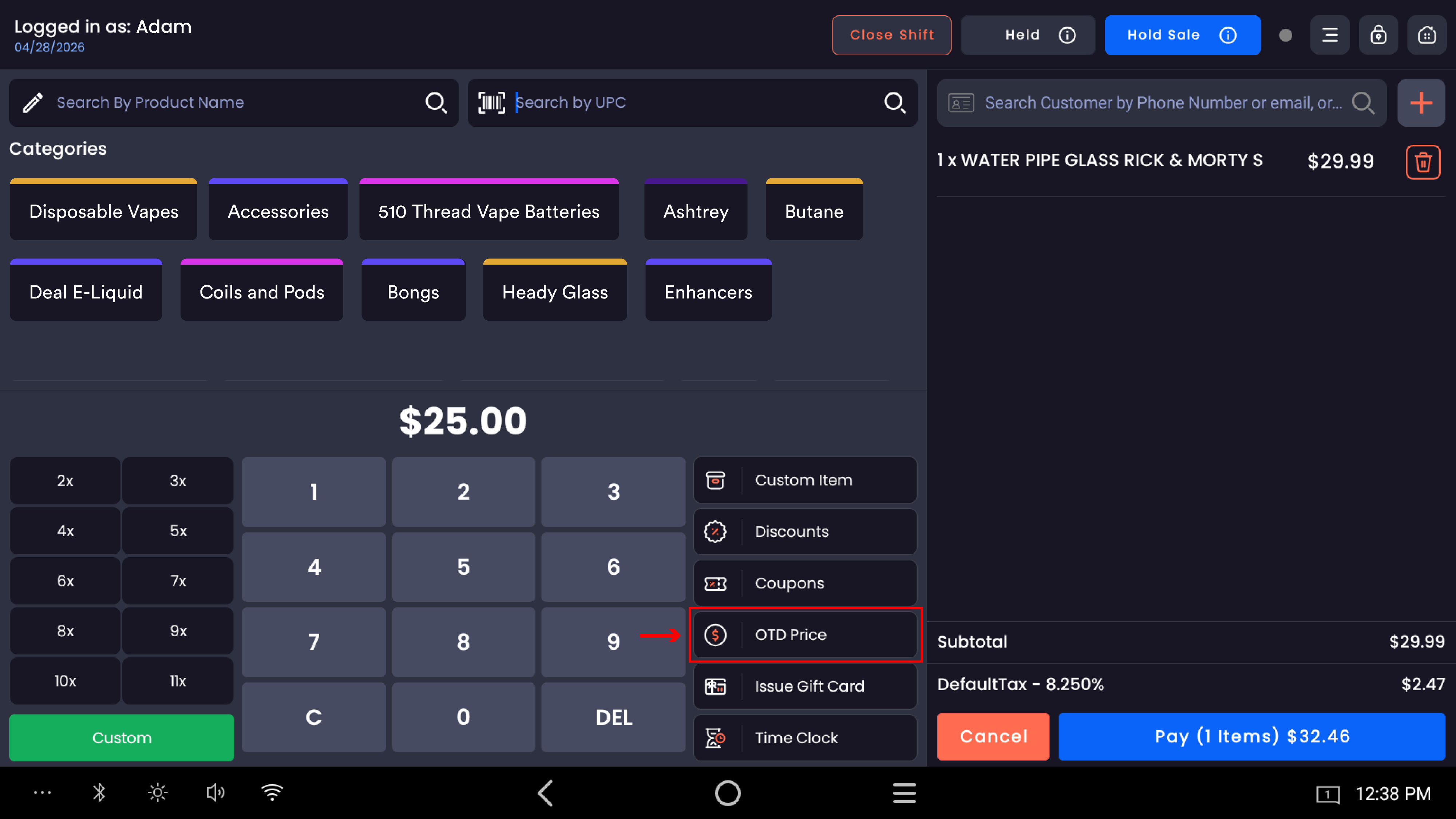 POS - Register - OTD Price (Out the Door Price)_Tap OTD Price on the register-20260527-083007.jpg